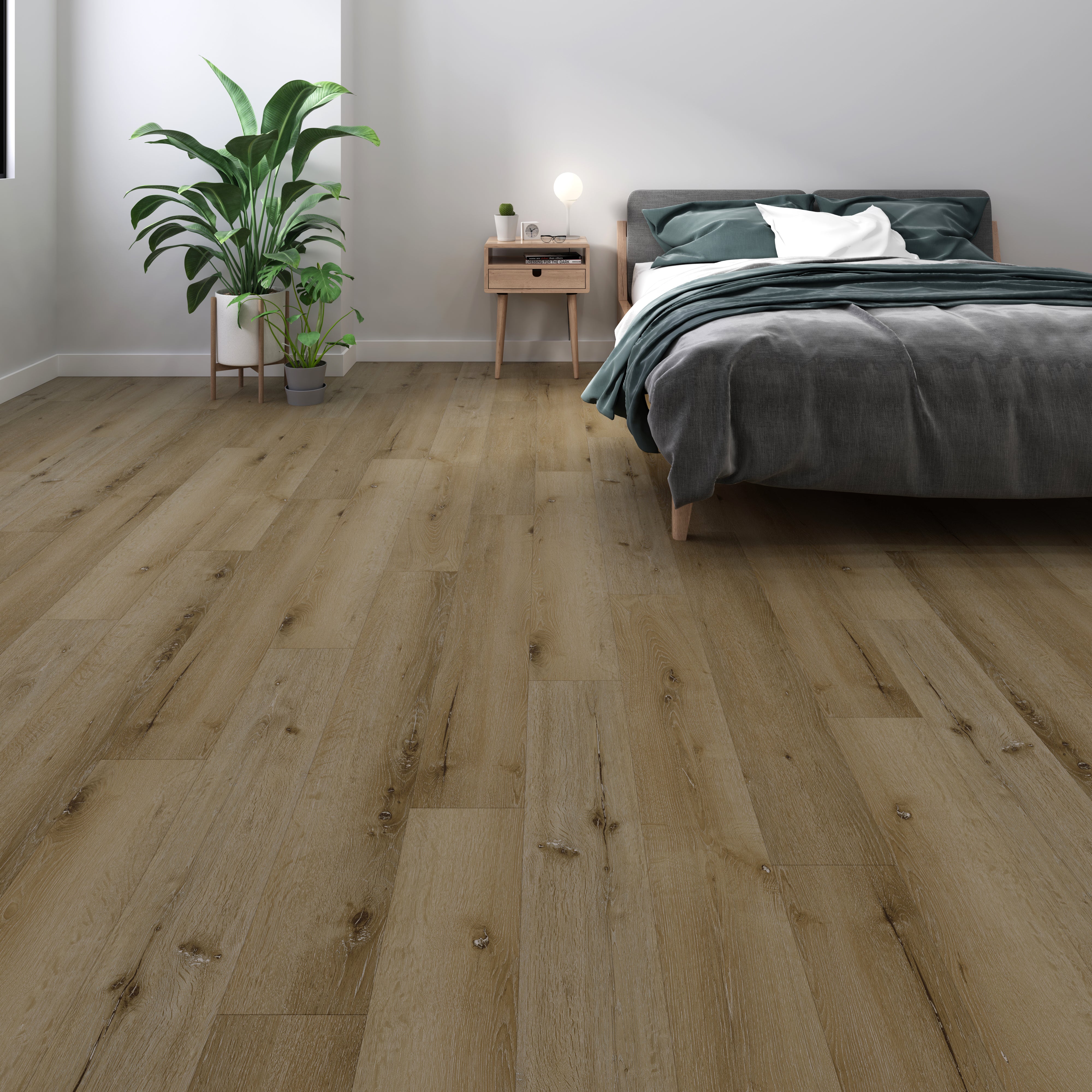Natural Cedar Premium Click Vinyl SPC Plank Flooring - 6.5mm