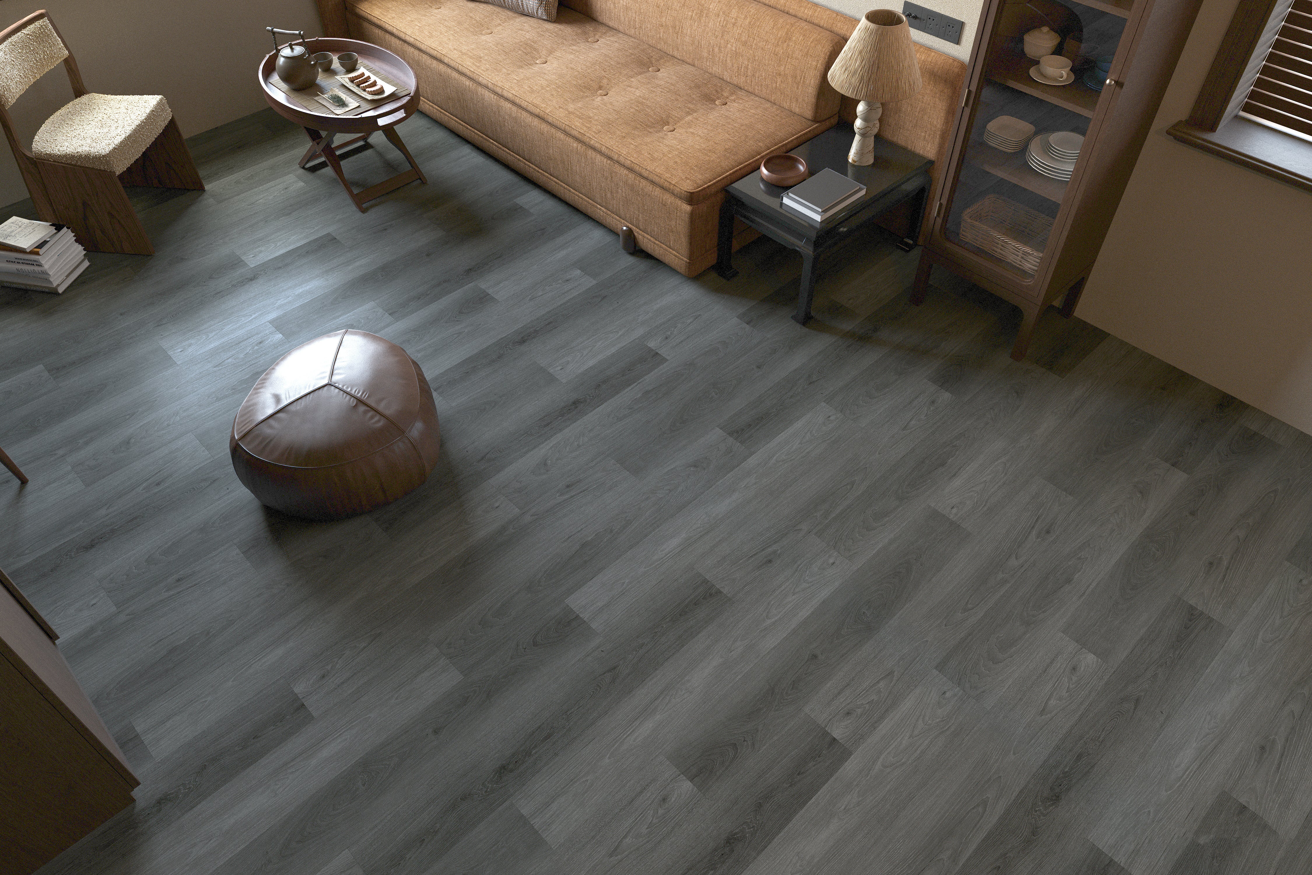 Midnight Grey Premium Click Vinyl SPC Plank Flooring - 6.5mm