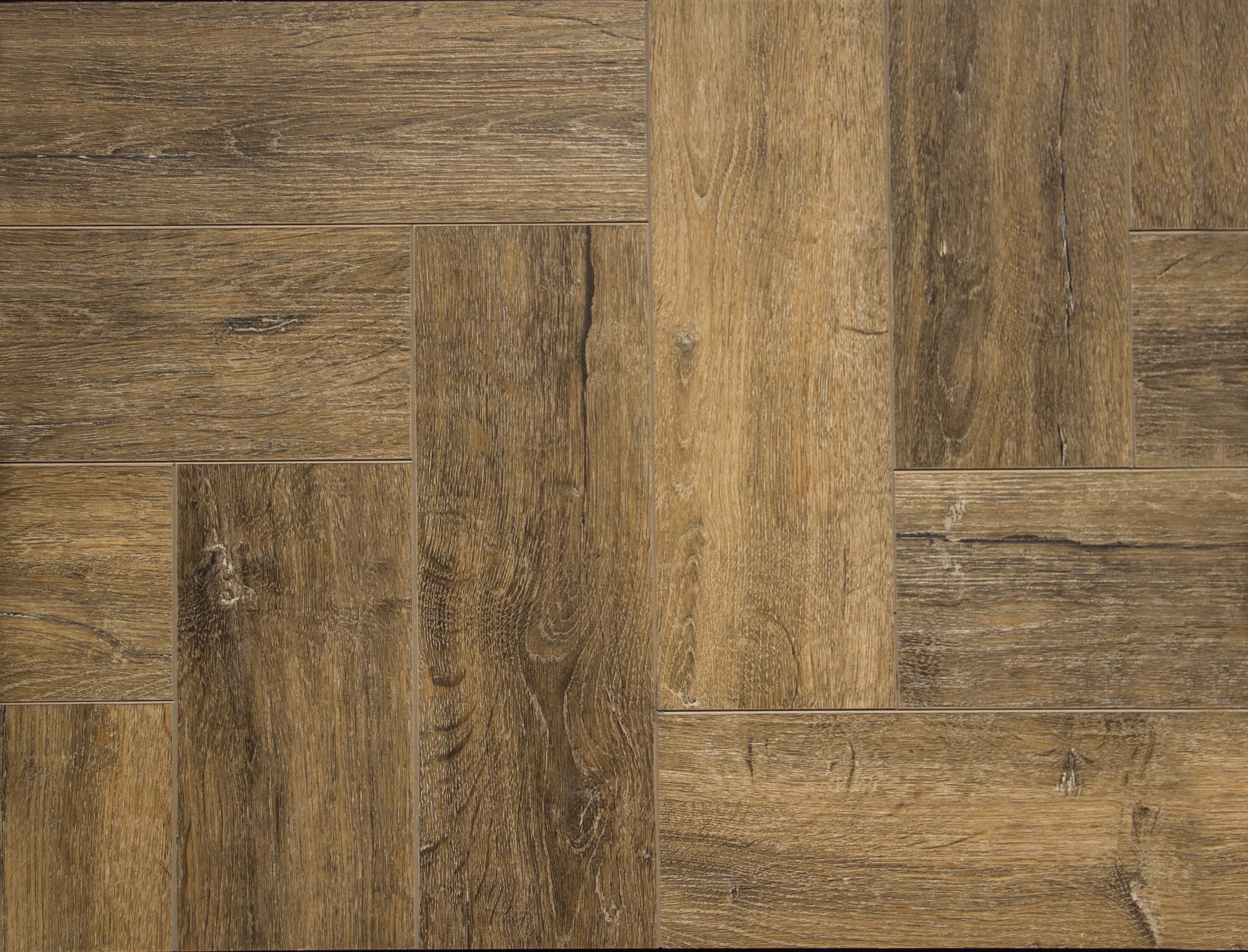 Oak Chene Rigid Click Vinyl SPC Herringbone Flooring - 5.0mm