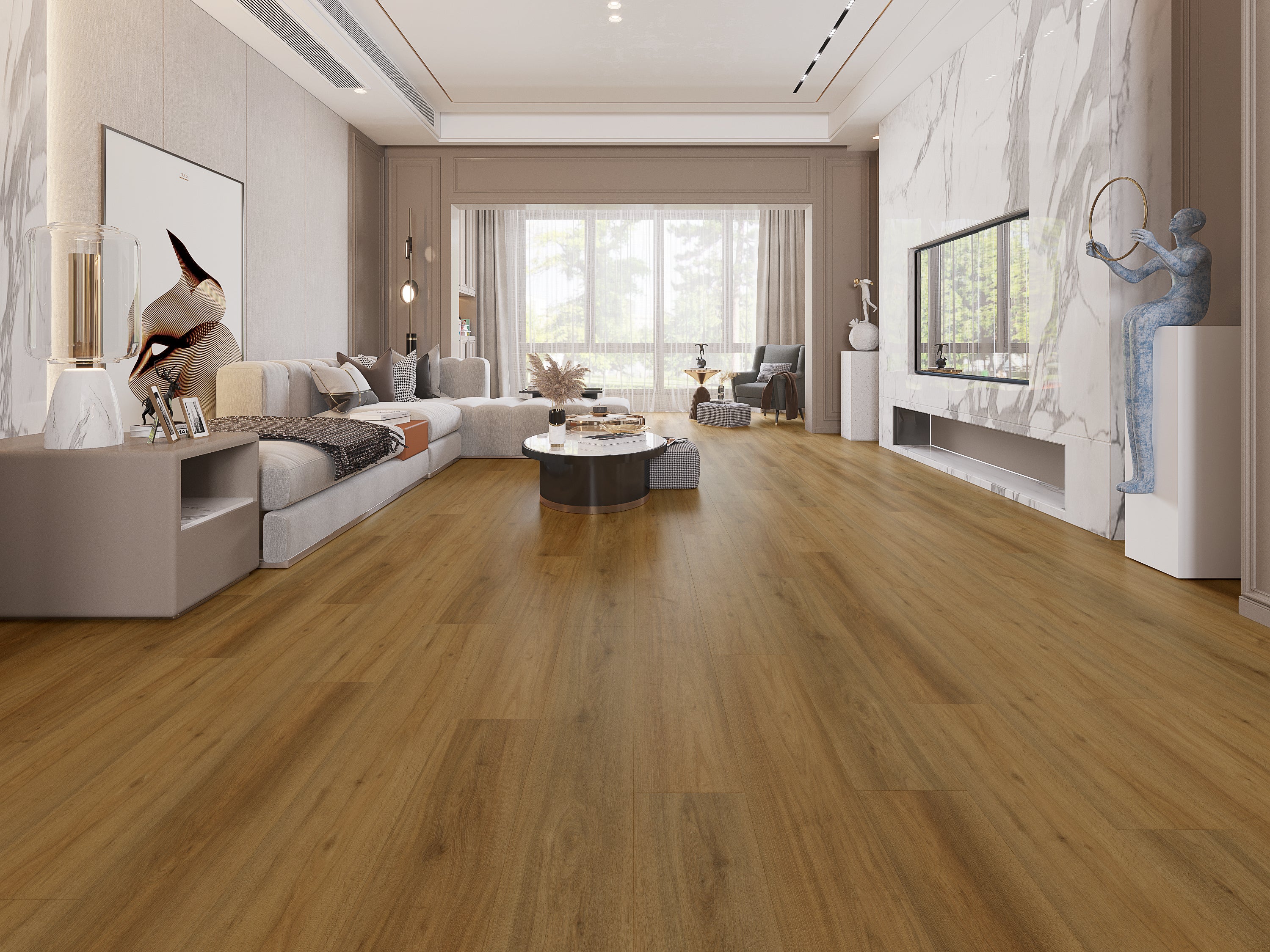 Antique Oak Premium Click Vinyl SPC Plank Flooring - 6.5mm